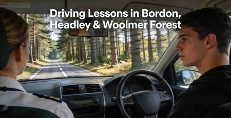 Forest lanes, rural A-roads and varied conditions make Bordon, Headley & Woolmer Forest ideal to learn to drive. Read our 2026 guide for local learner drivers.
